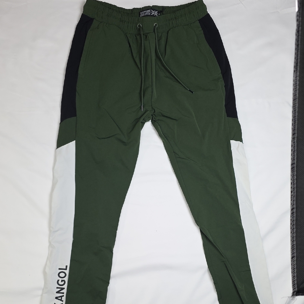 Kangol Men's Green and Black Track Pants